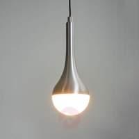 Single-bulb LED hanging light Drop, warm white