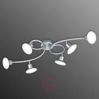 Six-light Dijon LED ceiling lamp