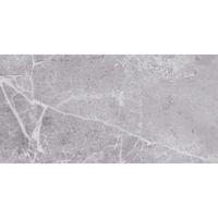 Silverthorne Marble Silver Stone Effect Plain Ceramic Wall Tile Pack of 8 (L)248mm (W)498mm