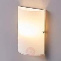 Simple wall light Giulia made from frosted glass
