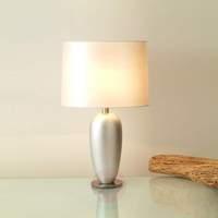 Silver table lamp LAMBDA, height 65 cm