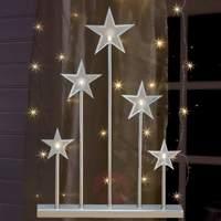 Silver star candle arch Kvibille, 45 cm