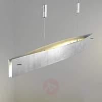 Silver Malu LED pendant lamp, height-adjustable