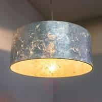 Silvery hanging lamp Aura, 40 cm in diameter