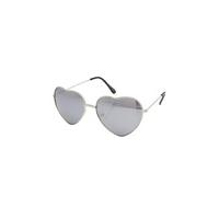 silver heart shape sunglasses silver size one size