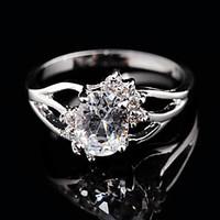 size 678910 high quality women white sapphire rings 10kt white gold fi ...