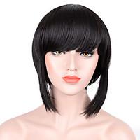 SiYi Anime Ghost In The Shell Short Straight Wigs Synthetic Fiber Full Wig Cosplay for Women Girls