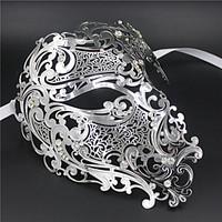 Signature Phantom Of The Opera Half Face Laser Cut Mask Metal5002A4