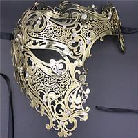 Signature Phantom Of The Opera Half Face Laser Cut Mask Metal5002A3