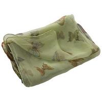 Silk Butterfly Scarf, Green, Chiffon