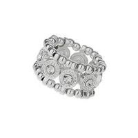 Silver Crystal Cuff Bracelet