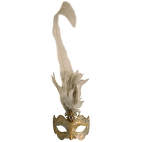 Silver/Gold Farfallina Masquerade Mask