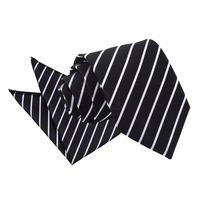 Single Stripe Black & White Tie 2 pc. Set
