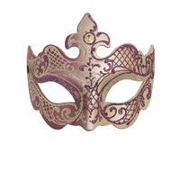 Silver/Purple Farfallina Masquerade Mask