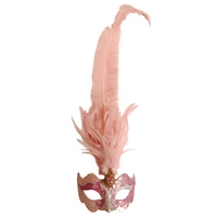 silverpink farfallina masquerade mask