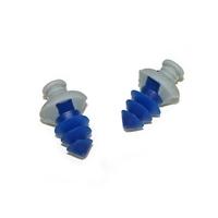 silicone ear plugs navy and grey