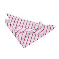 Single Stripe White & Hot Pink Bow Tie 2 pc. Set