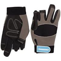 Silverline Part Fingerless Mechanics Gloves Medium