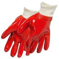 Silverline Red Pvc Gloves Large