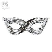 Silver Sequin Eyemask For Fancy Dress Accessory