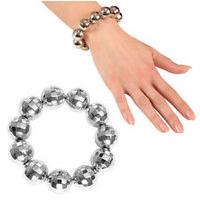 Silver Ladies Disco Ball Bracelet