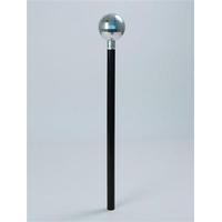 Silver & Black Mirror Ball Cane