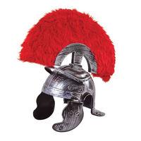 Silver Adult\'s Roman Centurion Helmet