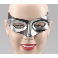 silver black macumba style eye mask