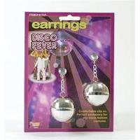 Silver Disco Ball Earrings