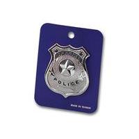 Silver Metal Police Badge