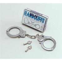 Silver Metal Toy Handcuffs