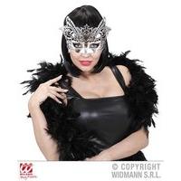 silver venice masquerade mask