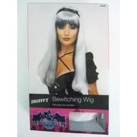 Silver Over Black Ladies Bewitching Wig