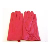 Size S - Blood Red Leather Evening gloves