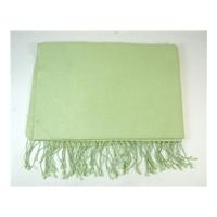 silk mix apple green pashmina