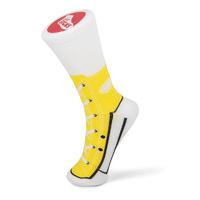 Silly Socks Sneaker Socks Yellow Uk Size 3-7