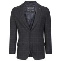 Sigman Wool Blend Blazer In Charcoal Check-Tokyo Laundry