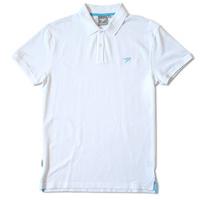 silverstick mens columbus organic cotton polo shirt white