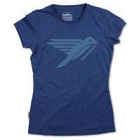 silverstick womens logo organic cotton t shirt navy