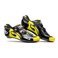 Sidi Wire Carbon Venice Road Cycling Shoes - 2017 - Black / Yellow Fluo / EU45