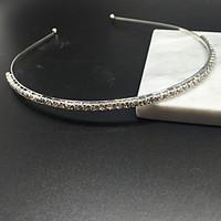 Silver Rhinestone Crystal Headband for Women Girl Wedding Party Casual