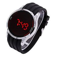 silicone led touch screen watch digital men women waterproof watch mal ...