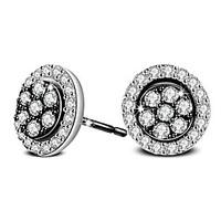 Silver Plated Earring Stud Earrings Wedding / Party / Daily / Casual 2pcs
