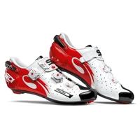 Sidi Wire Carbon Venice Road Cycling Shoes - 2017 - White / Black / Red / EU42