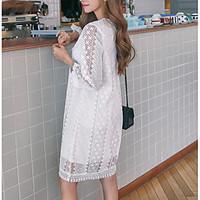 Sign autumn new retro fresh literary Japanese flash wide Song Leisi sleeve dress female head