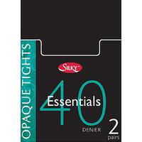Silky Essentials 40 Denier Opaque Tights 2 Pair Pack