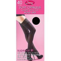 silky soft opaque 40 denier lace top hold ups