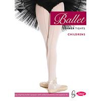 silky ballet childrens seamed ballet tights