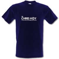 Sir Chris Hoy The Man With The Specially Round Wheels male t-shirt.