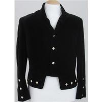 Size L black velvet doublet jacket